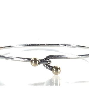 Tiffany Two-Tone Hook Bangle Bracelet